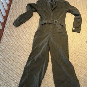 PAIGE olive Khaki Belted Anessa Jumpsuit